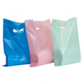 Colorful Plastic Merchandise Bags Retail Shopping Bags with Handle